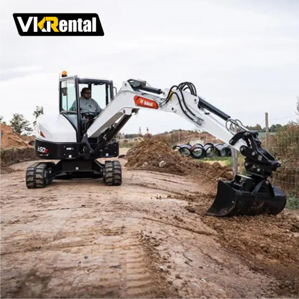 Aluguel de Mini Escavadeira Bobcat E50 - Imagem 4